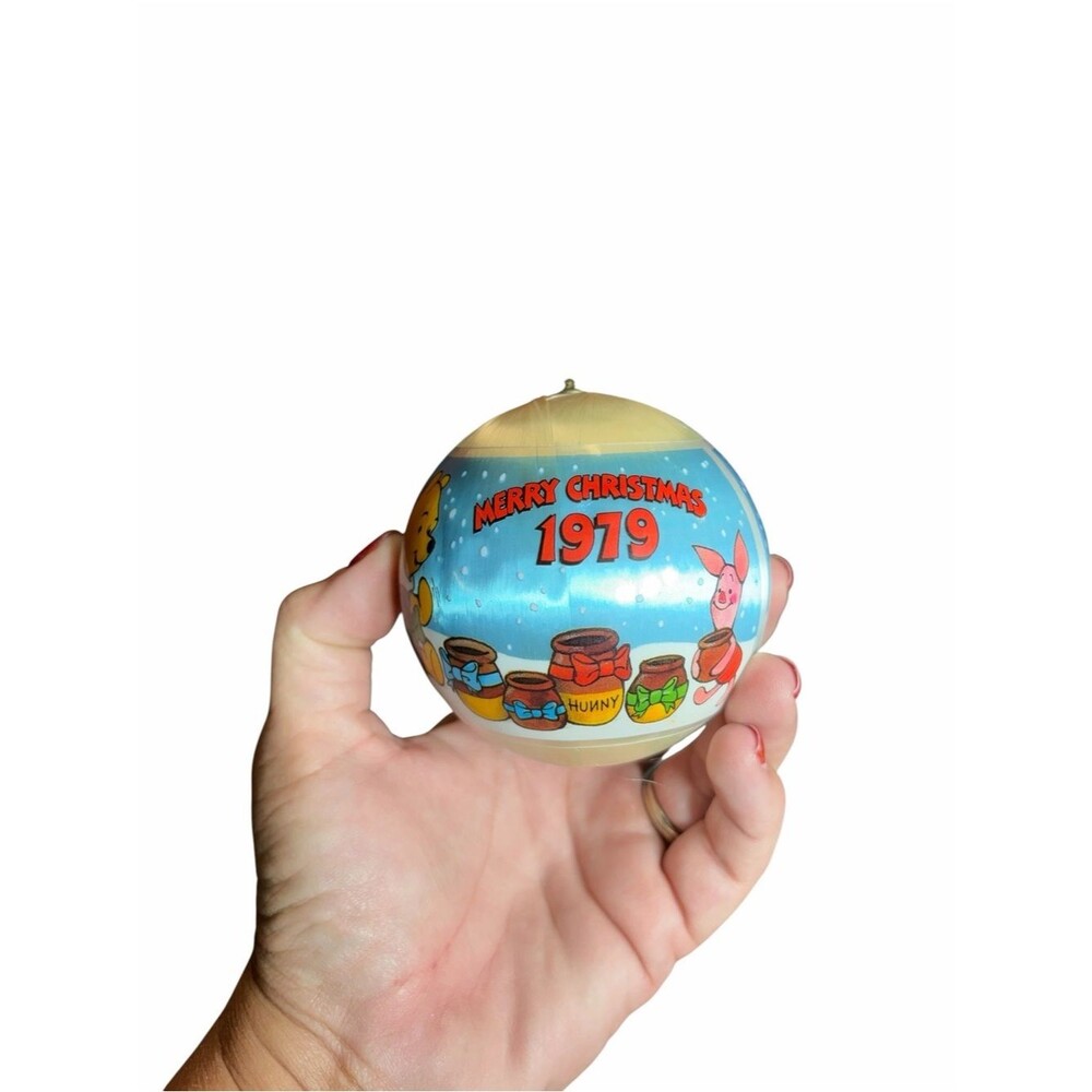 Vintage 1979 Disney Winnie the Pooh Christmas Ornament Merry Christmas Piglet